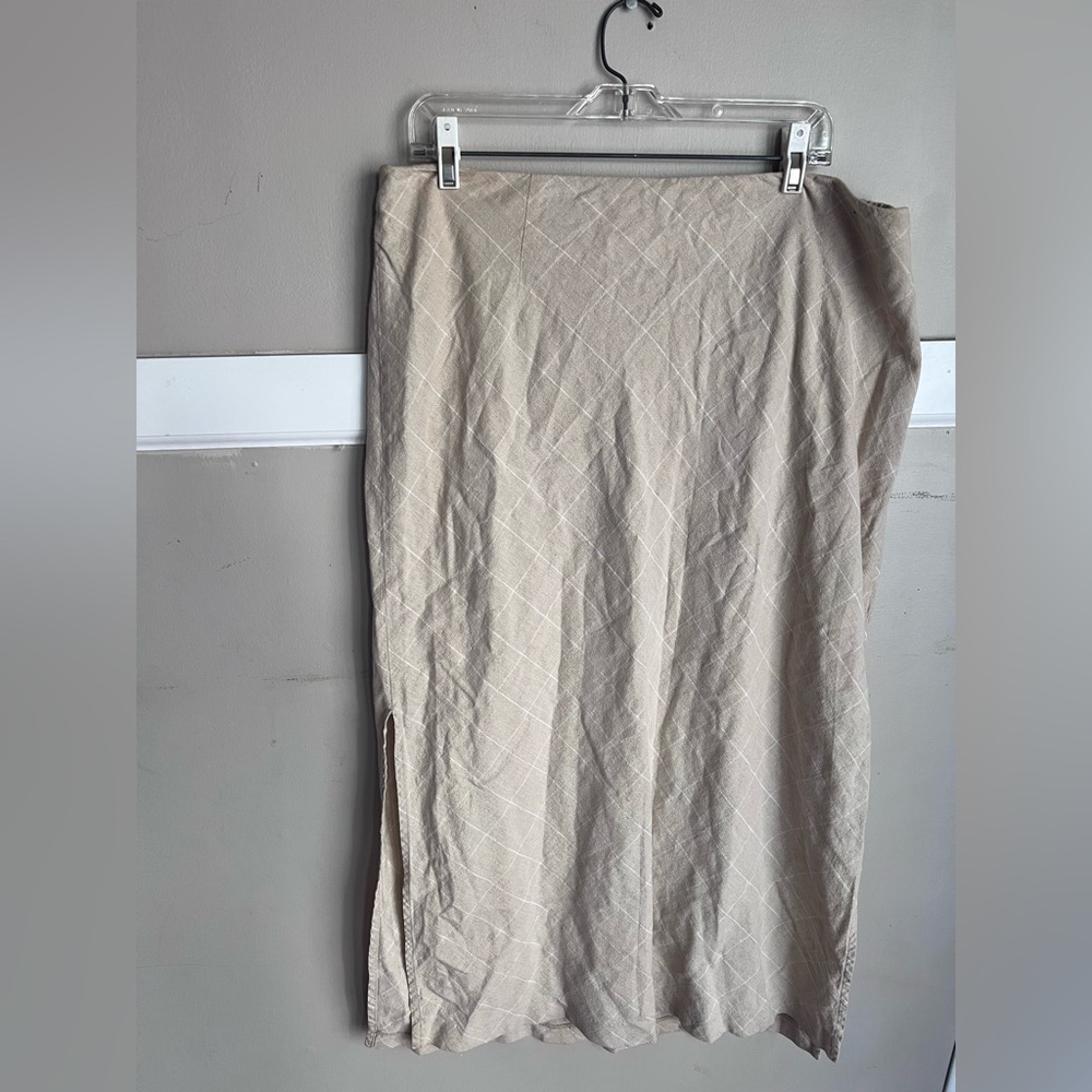Venezia Beige Pencil Skirt